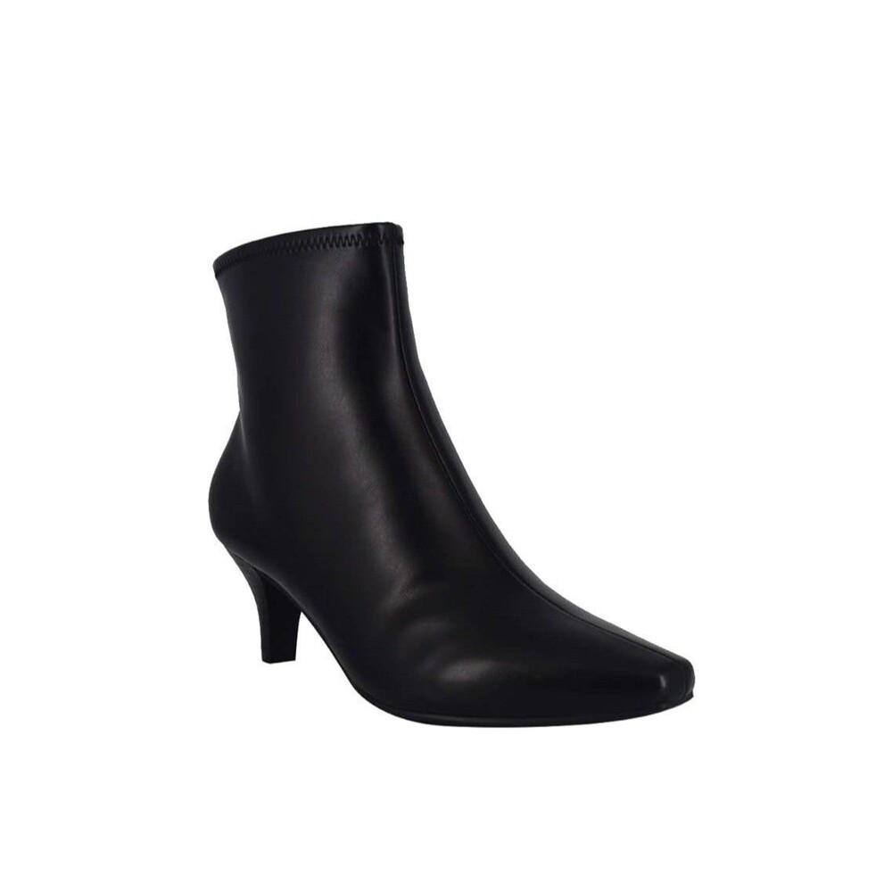 Impo Womens 9 M Black Naja Faux Leather Zip Up Ankle Booties NIB MM7